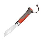 Сгъваем туристически нож Opinel №8 Outdoor, острие 8.5 см, червен