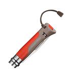 Сгъваем туристически нож Opinel №8 Outdoor, острие 8.5 см, червен