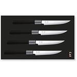 Комплект 4 ножа за стекове Kai Wasabi Black 6711S