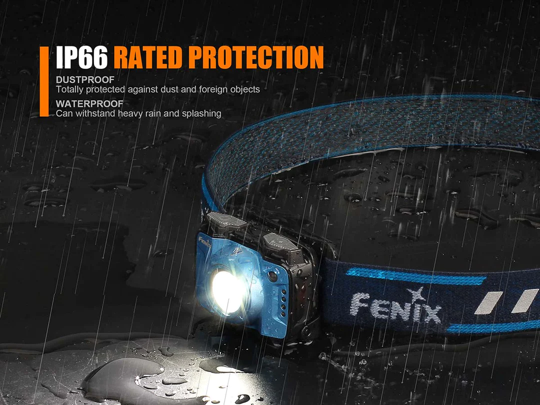 Челник Fenix - HL12R, 400 lm, вградена 1000 mAh батерия, IP66 защита, сив