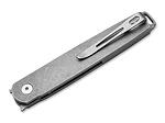 Джобен нож Boker Plus - LRF Damascus, 8.6см острие от дамаска стомана, титанова дръжка