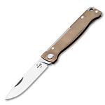 Джобен нож Boker Plus - Atlas Brass, 7см острие, месингова дръжка