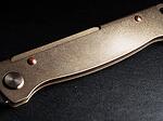 Джобен нож Boker Plus - Atlas Brass, 7см острие, месингова дръжка