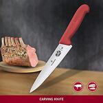 Универсален кухненски нож Victorinox - 5.2001.19, 19см острие, червен