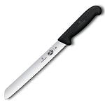 Нож за хляб Victorinox - Fibrox, 21см вълнообразно острие, черен