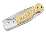 Джобен нож Boker Magnum - Rustic, 8.5см острие, дръжка от стомана и Zebrawood