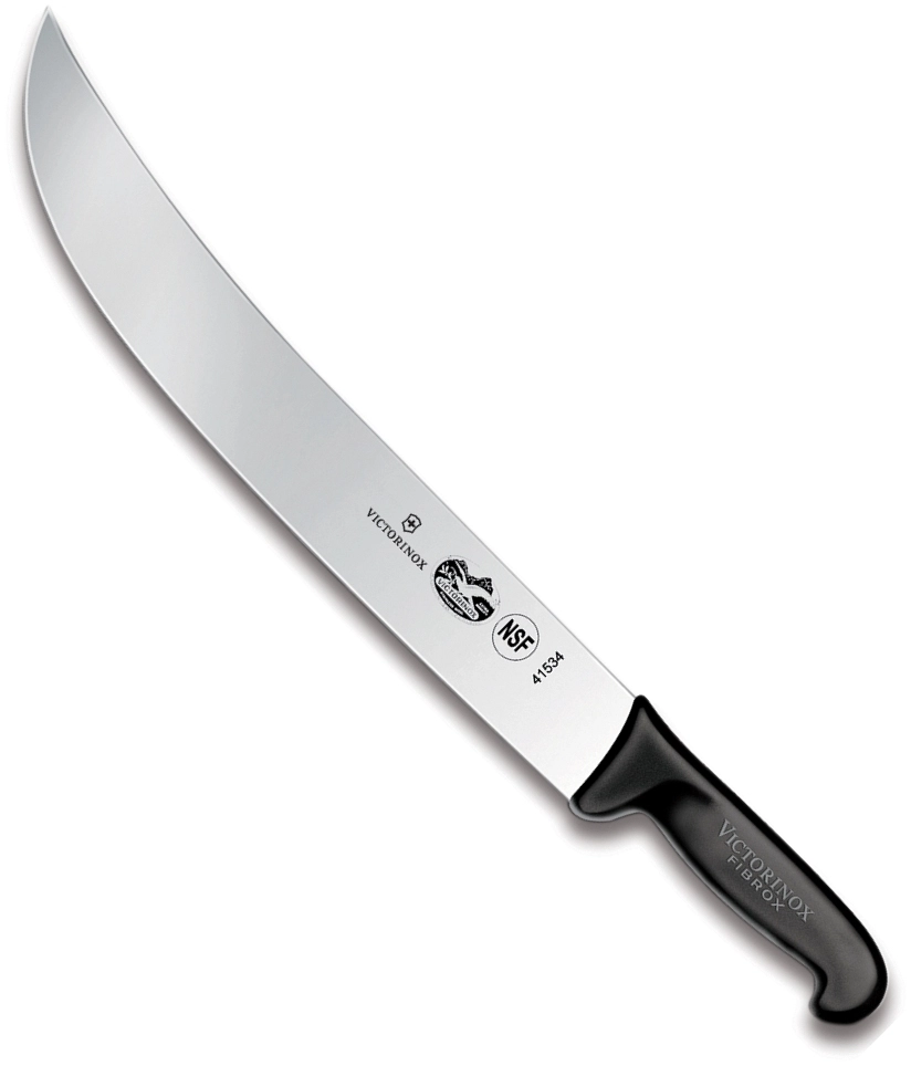 Нож за месо Victorinox - Cimeter Fibrox, 36см извито острие