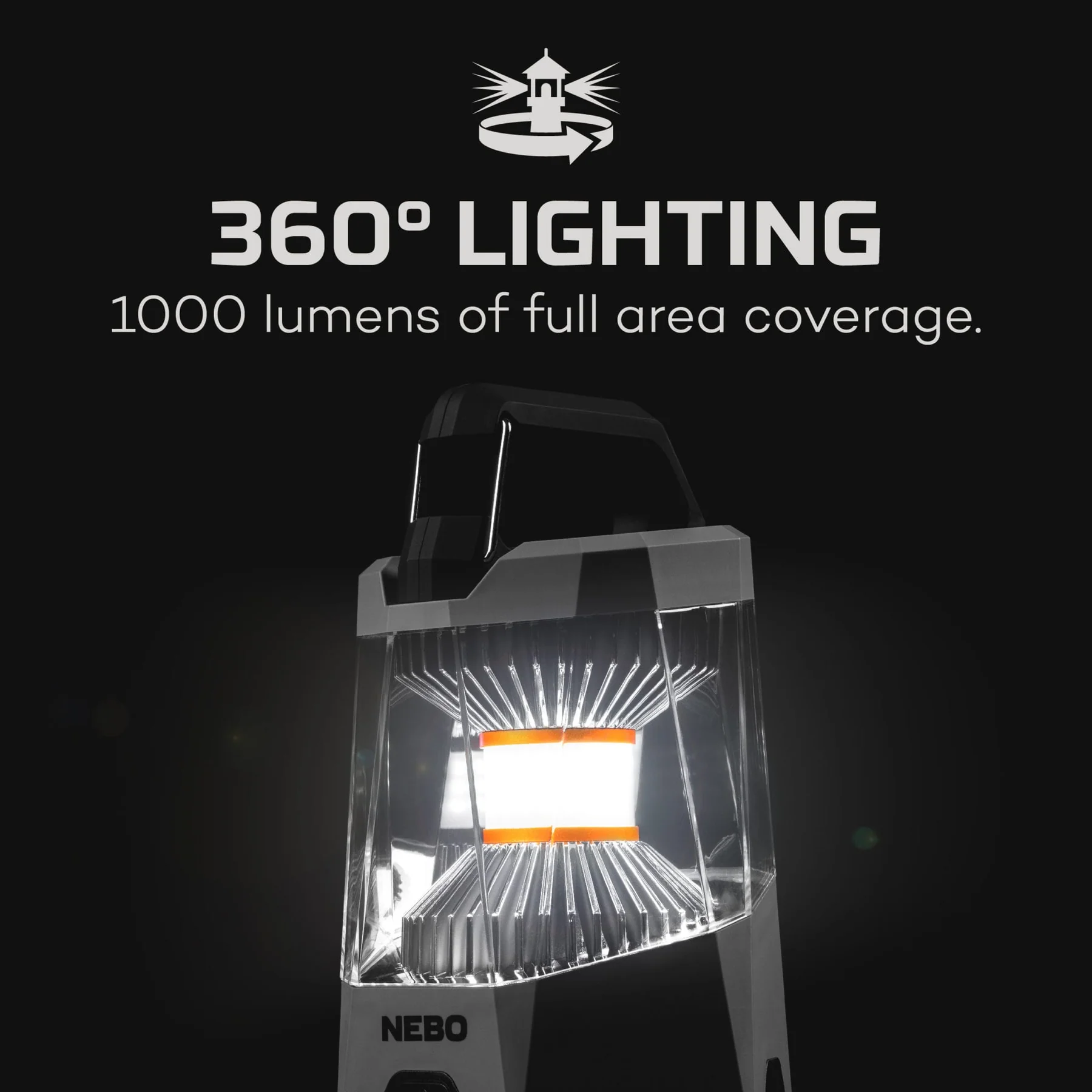 Фенер-лампа Nebo - Galileo 1000 Flex, 1000 lm, презареждаема 2600mAh батерия, IPX4 водоустойчив