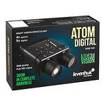 Бинокъл за нощно виждане Levenhuk - Atom Digital DNB100, 4x оптично увеличение, 2.7" дисплей, microSD слот
