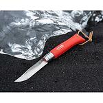 Сгъваем нож Opinel Colour Red №8 - червена дръжка от бук