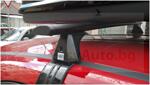 Черни Аеродинамични Алуминиеви греди Cruz Airo Dark T за FIAT 500X модел с гол таван