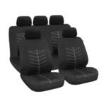 Rapid Black-Grey - Комплект Универсални Калъфки за предни и задни седалки