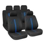 STINGER Black-Blue - Комплект Универсални Калъфки за предни и задни седалки