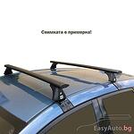 Аеродинамични алуминиеви греди Cruz Airo Black за автомобили без надлъжни греди