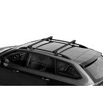 Черни аеродинамични греди Nordrive RAIL SILENZIO 108 см. за автомобили със стандартни надлъжни греди