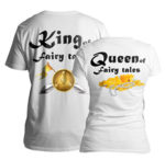 Тениски за двойки "King and queen of fairy tales" vl110-c