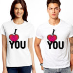Тениски за двойки I Love you