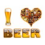 Тениска – “I Love Beer /  Обичам бира” K 7009