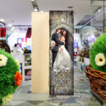 Декоративна дървена кутия за вино “Сватба”
