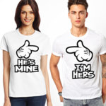 Тениски за двойки He’s mine/I’m hers K 8016/K 8018
