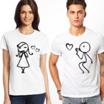 Тениски за двойки Boy and girl N1061