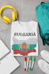 Патриотична тениска с герба на България
