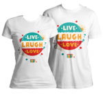 Тениски за "Live Laught Love" vl103-c