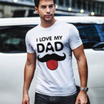 Тениска Аз обичам тати