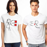 Тениски за двойки Magnet Love N1060