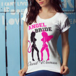 Дамска Тениска – Bride Angel / Булка ангел W1013
