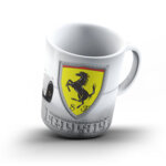Керамичнa чашa за фенове с логото на Ferrari