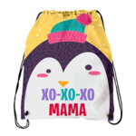 Персонална коледна торба - Мама пингвин