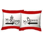 Комплект възглавнички за влюбени - King and Queen