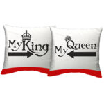 Комплект възглавнички за влюбени - King and Queen