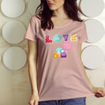 Дамска тениска - Love