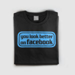 Тениска с щампа - Facebook