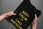 Тениска с щампа - Keep calm and call Batman