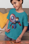Тениска с Ваша снимка - "Капитан Америка"