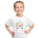 Тениска за рожден ден - Unicorn flowers