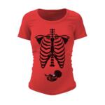 Тениска с дизайна за бременни - Бебе рентген