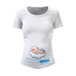 Тениска с дизайна за бременни - Зарежда се момченце