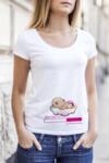 Тениска с дизайна за бременни - Baby is coming