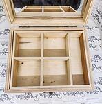 Дървена кутия с отделения - Правоъгълник 15 х 12 см