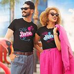 Тениски за двойки Барби - My Barbie, My Ken