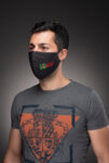 Предпазна маска за лице Medico, трислойна, черна-Copy