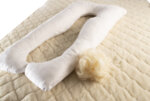 Възглавница за бременни Medico+ Happy Mom Pure Cotton and Wool, ''U,, образна, с пълнеж от вълна