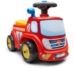 F700 Детски камион без педали, отваряща се седалка и волан с клаксон – пожарна кола
