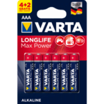 Батерии VARTA Longlife POWER LR 03 ААА 4 + 2 бр.