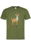 Мъжка тениска "Коледно еленче"