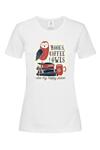 Дамска тениска "Books, coffee and owls"